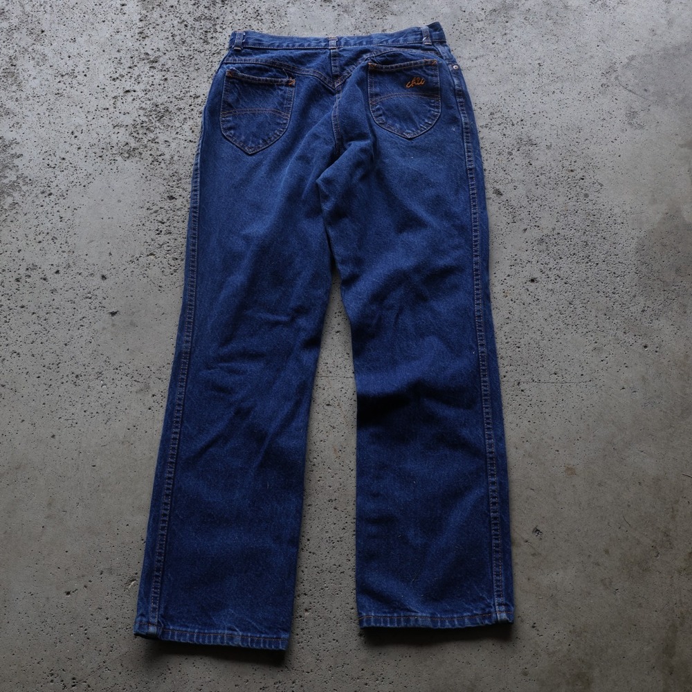 Vintage Chic Jeans Womens Size 16 Short Dark Wash Straight Leg High Rise